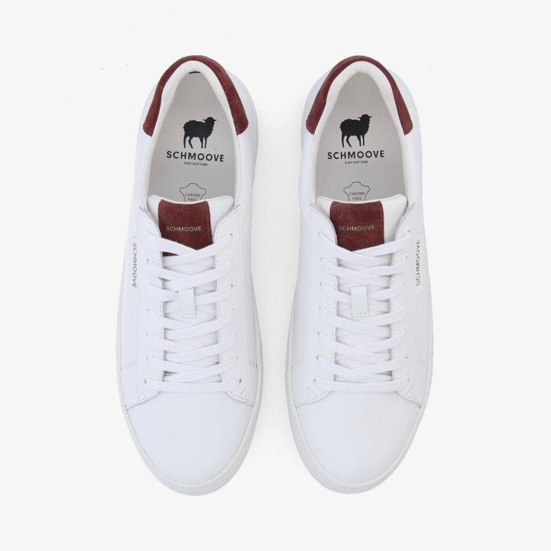 SPARKLE SNEAKER M - NAPPA/SUEDE - WHITE/BURGUNDY
